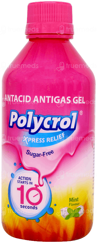 Polycrol Xpress Relief Mint Flavour Sugar Free Gel 200ml
