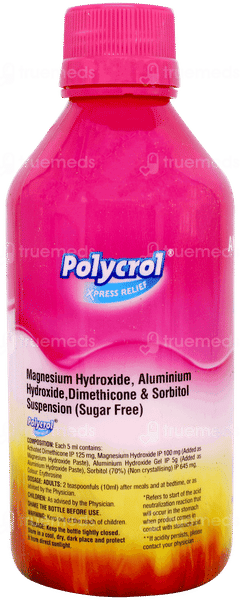Polycrol Xpress Relief Mint Flavour Sugar Free Gel 200ml