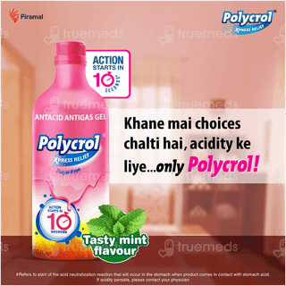 Polycrol Xpress Relief Mint Flavour Sugar Free Gel 200ml