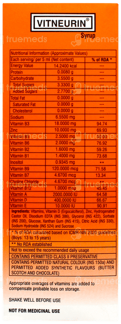Vitneurin Syrup 150 ML Vitneurin Syrup 150 ML