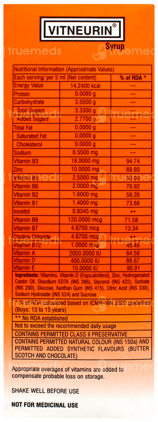 Vitneurin Syrup 150 ML