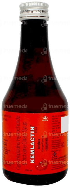 Kemlactin Orange Flavour Sugar Free Syrup 200ml Kemlactin Orange Flavour Sugar Free Syrup 200ml