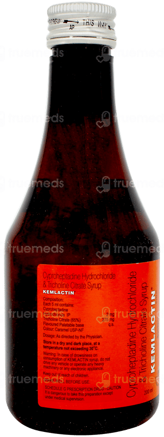 Kemlactin Orange Flavour Sugar Free Syrup 200ml