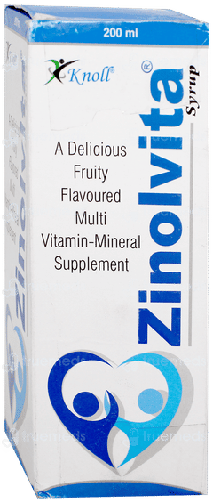 Zinolvita Fruity Flavoured Syrup 200Ml