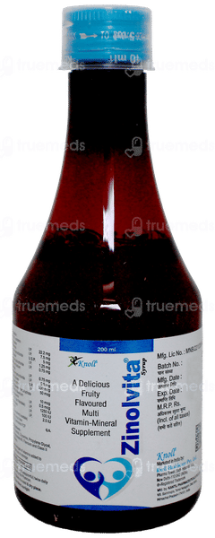 Zinolvita Fruity Flavoured Syrup 200Ml