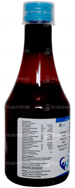 Zinolvita Fruity Flavoured Syrup 200Ml