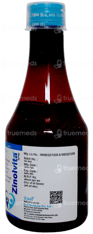 Zinolvita Fruity Flavoured Syrup 200Ml