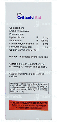 Criticold Kid Neo Syrup 60ml
