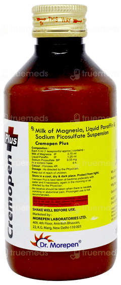 Cremopen Plus Mint Flavour Sugar Free Suspension 170ml Cremopen Plus Mint Flavour Sugar Free Suspension 170ml