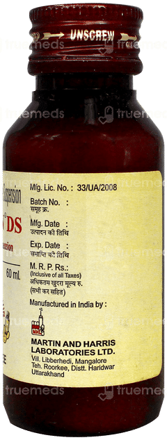 Drotin Ds Mango Flavour Sugar Free Suspension 60Ml