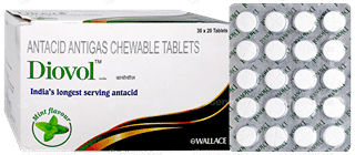 Diovol Cool Blue Chewable Tablet 20