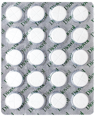Diovol Cool Blue Chewable Tablet 20