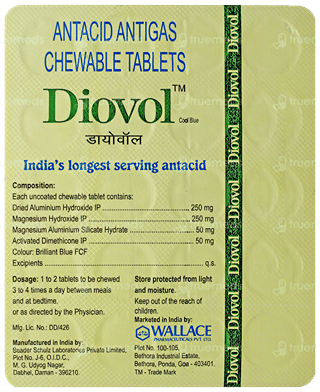 Diovol Cool Blue Chewable Tablet 20
