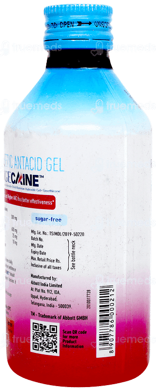 Digecaine Fruit Punch Flavour Sugar Free Gel 200ml