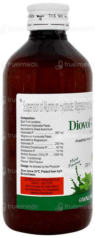 Diovol La Mint Flavour Sugar Free Suspension 200ml
