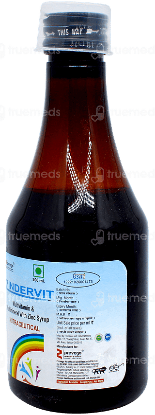 Zindervit Syrup 200ml