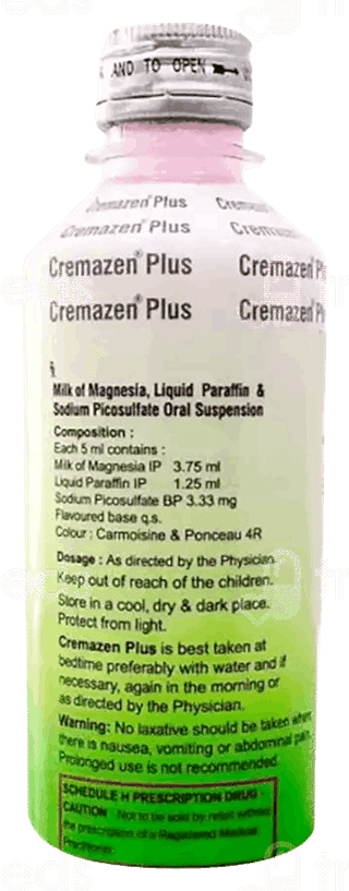 Cremazen Plus Mint Flavour Sugar Free Suspension 225Ml