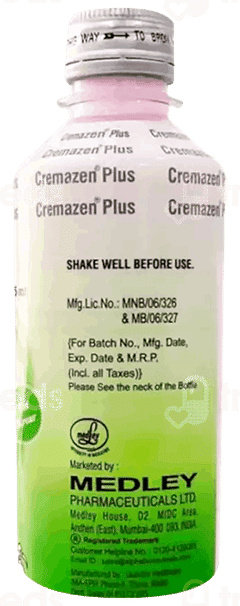 Cremazen Plus Mint Flavour Sugar Free Suspension 225Ml