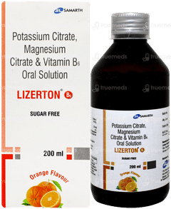Lizerton B6 Orange Flavour Sugar Free Solution 200ml