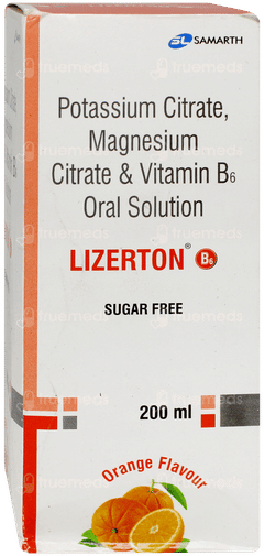 Lizerton B6 Orange Flavour Sugar Free Solution 200ml