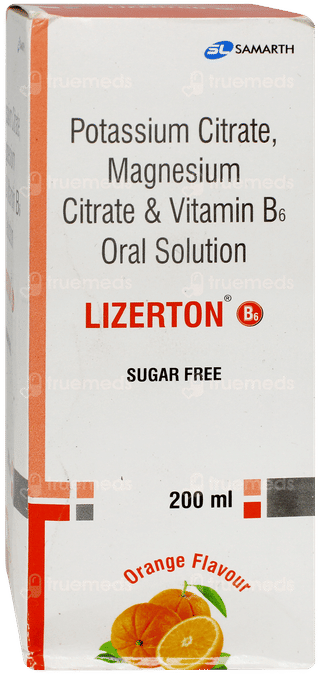 Lizerton B6 Orange Flavour Sugar Free Solution 200ml