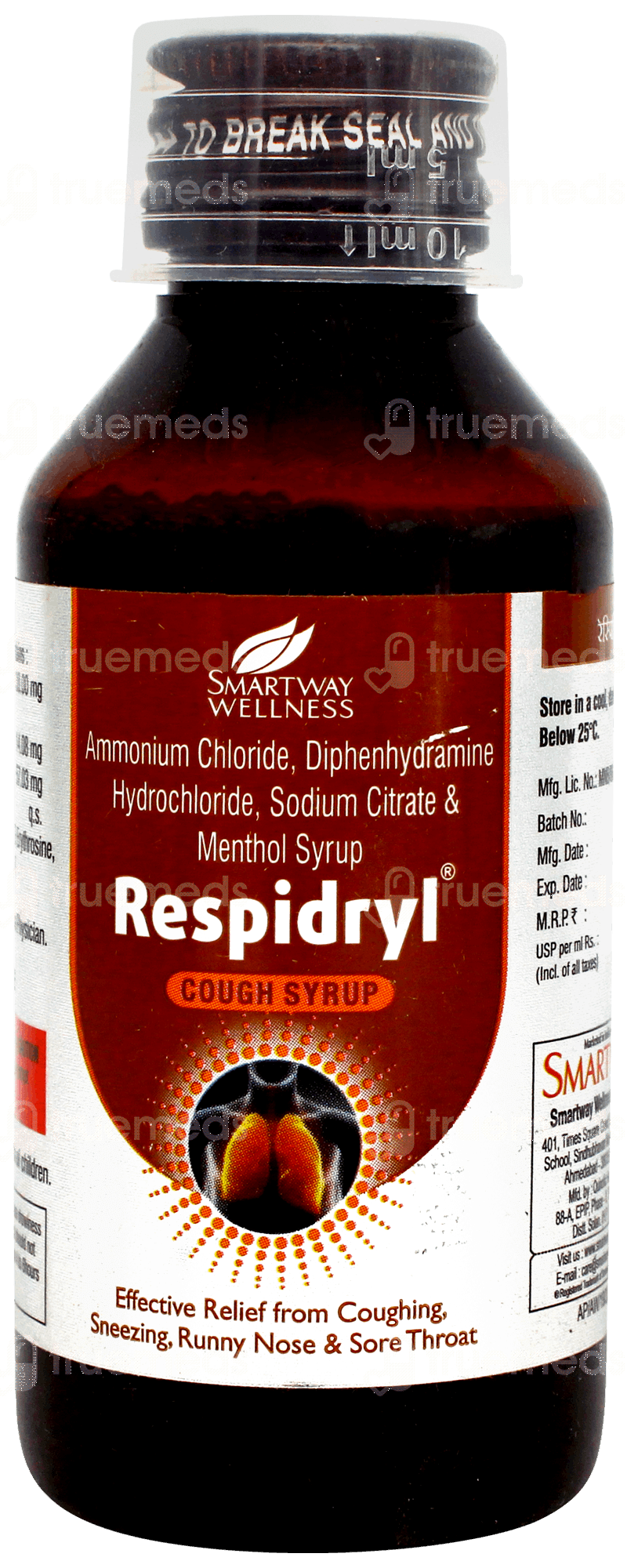 Respidryl Syrup 100 ML | Order Respidryl Syrup 100 ML Online at Truemeds