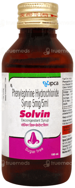 Solvin Sugar Free Syrup 100ml