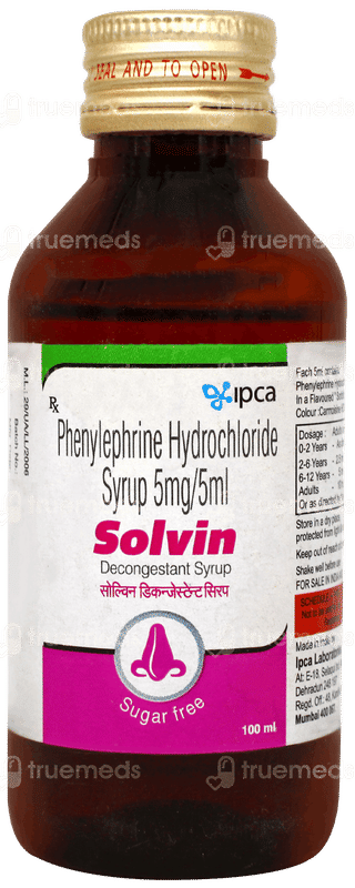 Solvin Sugar Free Syrup 100ml