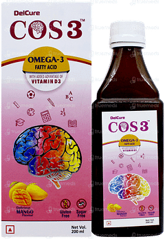 Cos 3 Mango Flavour Sugar Free Syrup 200ml