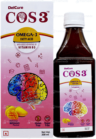 Cos 3 Mango Flavour Sugar Free Syrup 200ml