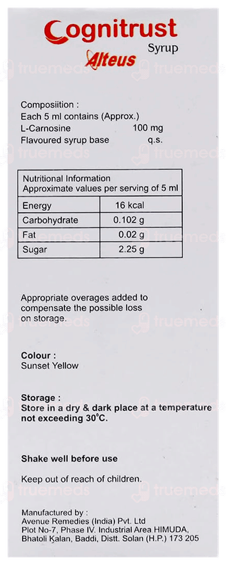 Cognitrust Mango Flavour Syrup 200Ml