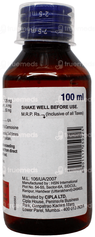 Bro Cofdex Raspberry Flavour Syrup 100Ml