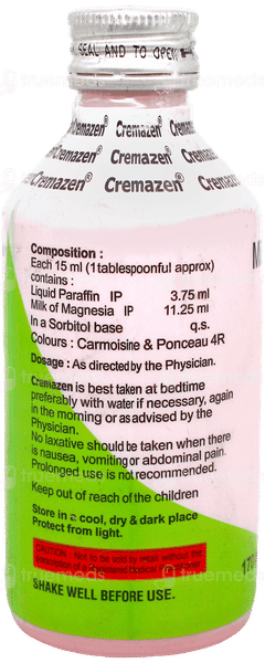 Cremazen Plus Mint Flavour Sugar Free Suspension 170Ml