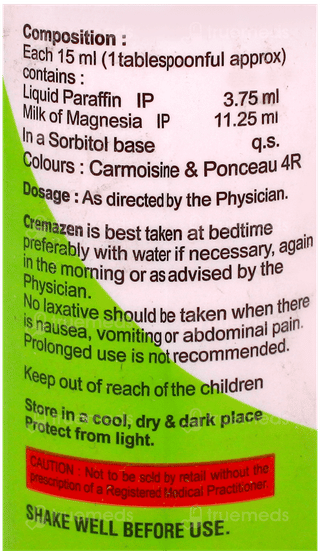 Cremazen Plus Mint Flavour Sugar Free Suspension 170Ml