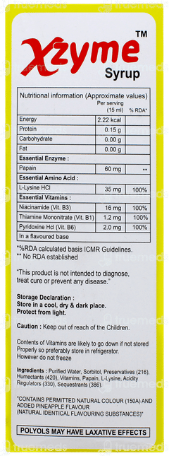Xzyme Syrup 200ml