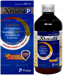 Xtracal P Banana Flavour Suspension 200Ml Xtracal P Banana Flavour Suspension 200Ml
