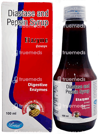 Etazyme Pineapple Flavoured Syrup 100ml