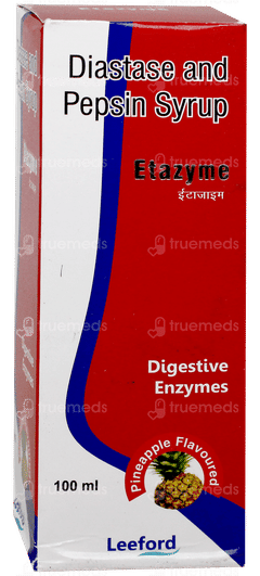 Etazyme Pineapple Flavoured Syrup 100Ml