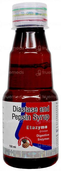 Etazyme Pineapple Flavoured Syrup 100Ml
