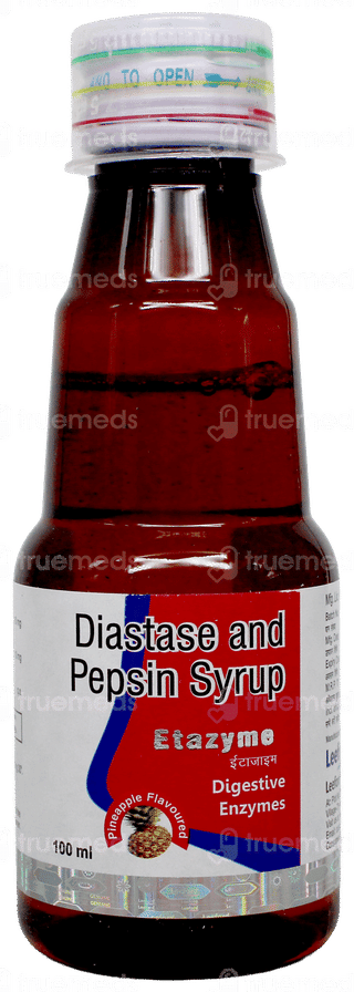 Etazyme Pineapple Flavoured Syrup 100Ml