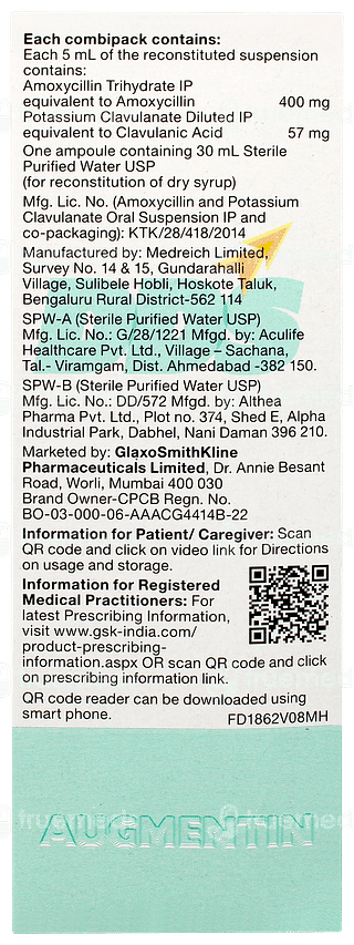 Augmentin Dds Suspension 30ml