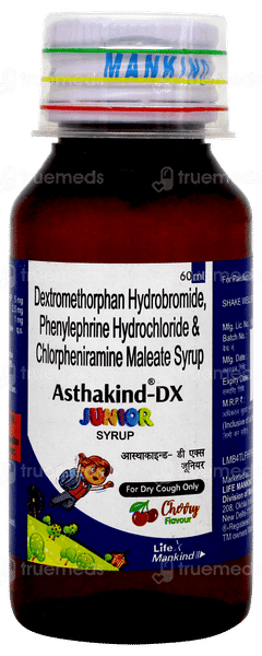 Asthakind Dx Junior Cherry Flavour Syrup 60ml