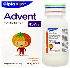 Advent Forte 457mg Tangy Orange Flavour Syrup 60ml Advent Forte 457mg Tangy Orange Flavour Syrup 60ml