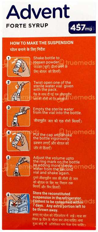 Advent Forte 457mg Tangy Orange Flavour Syrup 60ml