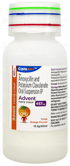 Advent Forte 457mg Tangy Orange Flavour Syrup 60ml Advent Forte 457mg Tangy Orange Flavour Syrup 60ml