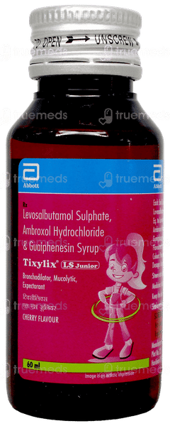 Tixylix Ls Junior Cherry Flavour Syrup 60Ml Tixylix Ls Junior Cherry Flavour Syrup 60Ml