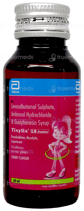 Tixylix Ls Junior Cherry Flavour Syrup 60Ml