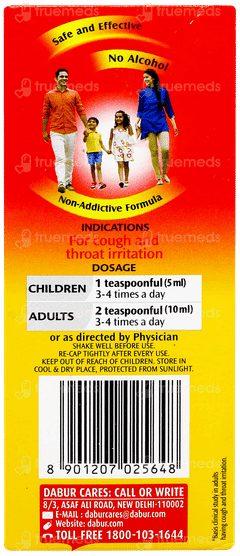 Dabur Honitus Herbal Cough Remedy Syrup 100ml