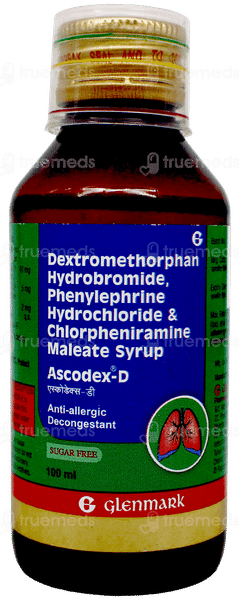 Ascodex D Sugar Free Syrup 100ml Ascodex D Sugar Free Syrup 100ml