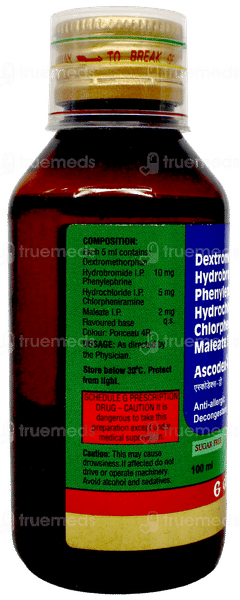Ascodex D Sugar Free Syrup 100ml Ascodex D Sugar Free Syrup 100ml